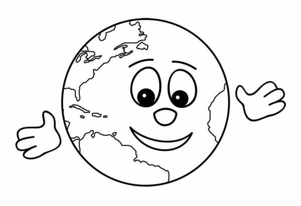 Планета земля раскраска