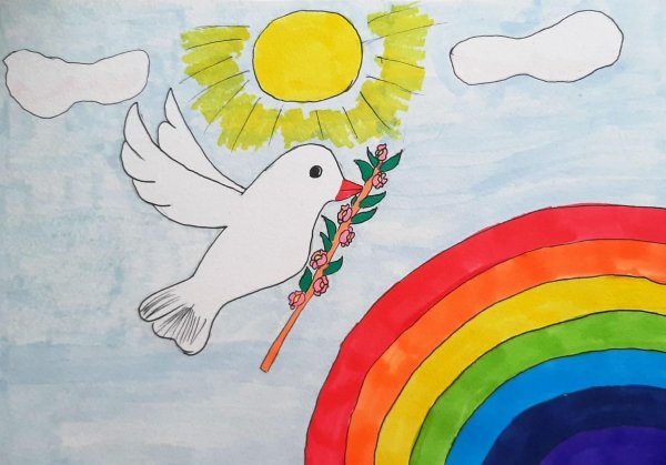 Аппликация на тему мирное небо над головой