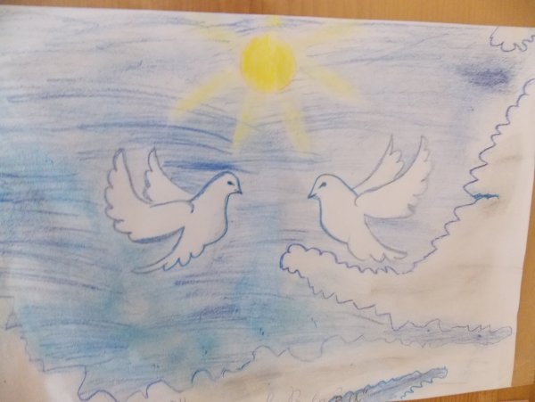 Мирное небо рисунок карандашом