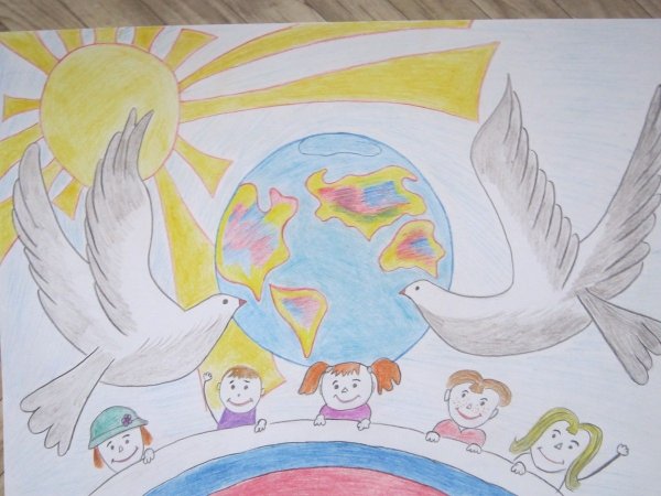 Рисунок на тему нам нужен мир