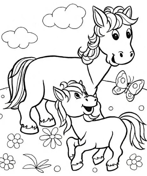 Раскраски животные для детей