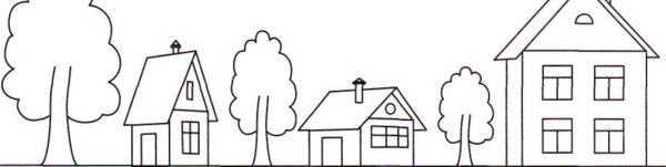 Высокий и низкий домик