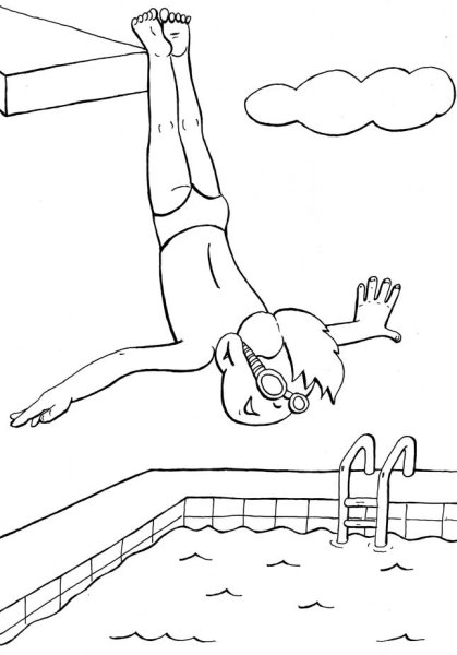 Раскраска спорт для детей