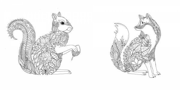 Раскраска Джоанна Басфорд животные