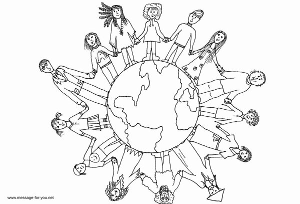 Раскраски на тему Дружба