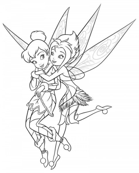Фея Динь Динь раскраска
