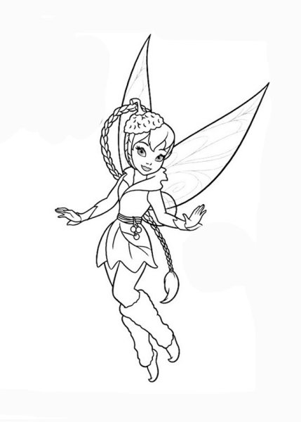 Раскраска Фея Динь Динь тайна зимнего леса