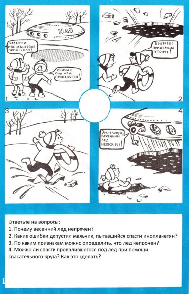 Правила поведения на воде раскраска