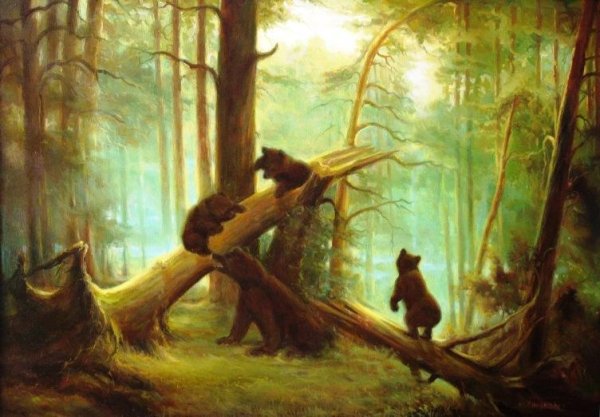 Morning in the Pine Forest