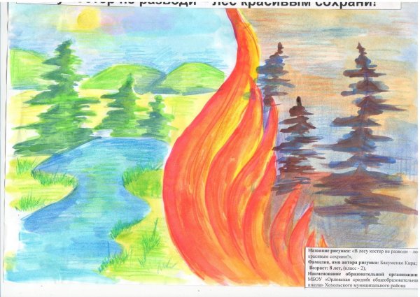 Рисунок ко Дню леса 6 класс