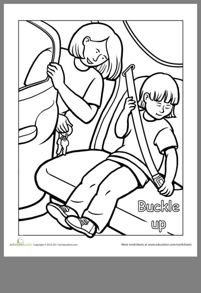 Раскраски на тему безопасности для детей