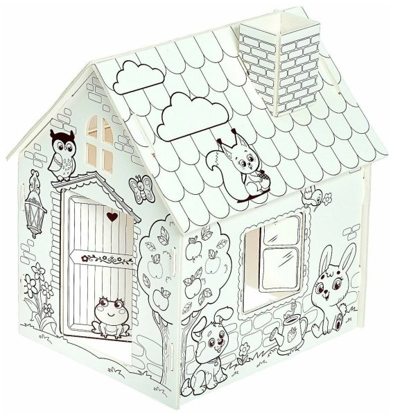 ZABIAKA домик раскраска животные