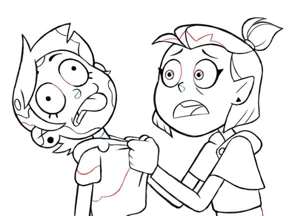 Раскраска дом Совы