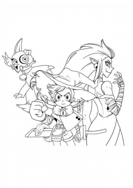 Раскраска дом Совы