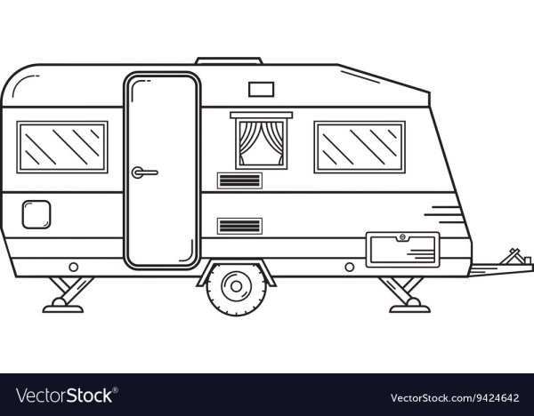 Домик на колесах раскраска