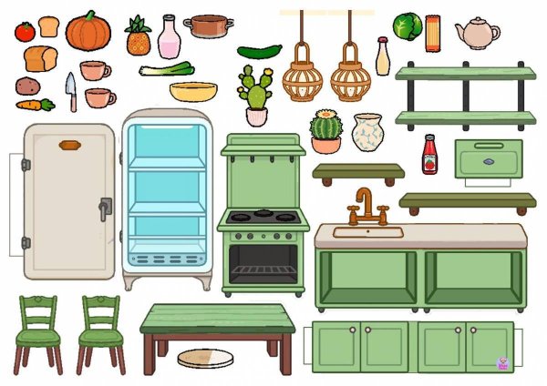 Кухня для вырезания