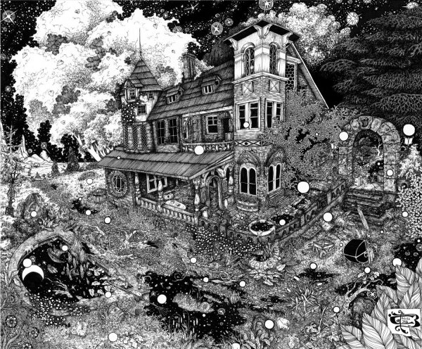 Раскраски заброшенные дома