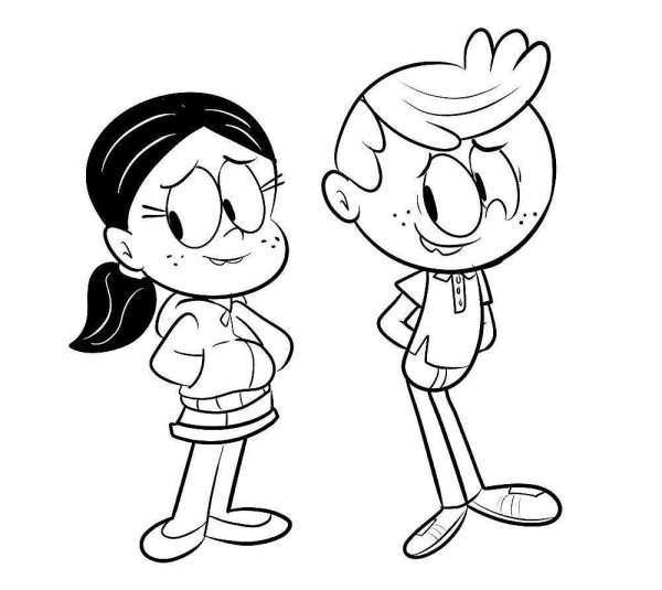 Раскраска мой шумный дом Ронни Энн