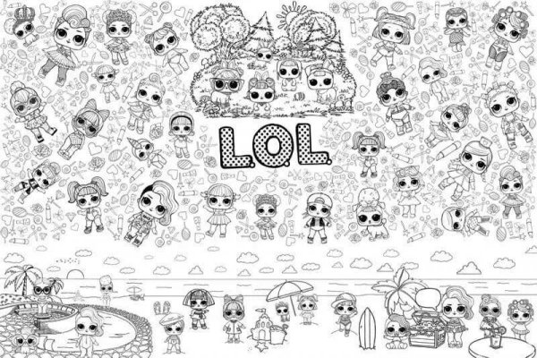 Раскраски для девочек ЛОЛ много