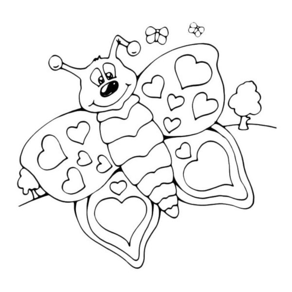 Раскраска "бабочки"