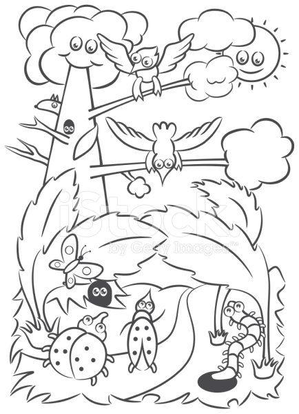 Лесные опасности раскраска