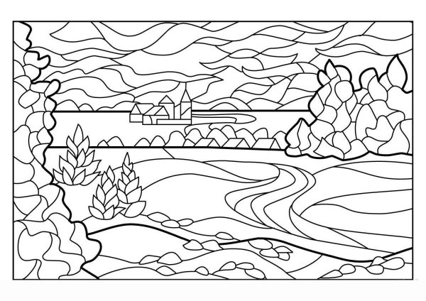 Пейзаж шаблон