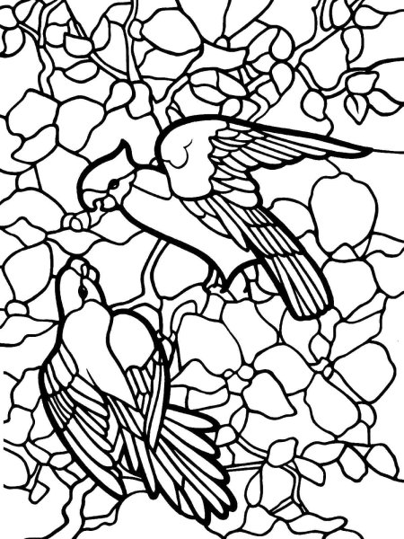 Витраж раскраска