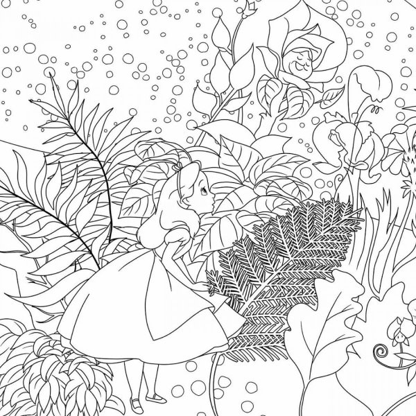 Раскраска антистресс Алиса