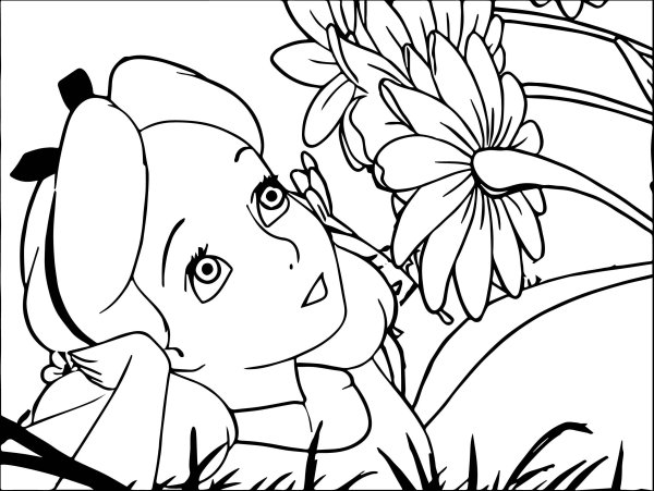 Раскраски Алиса Wonderland 2000