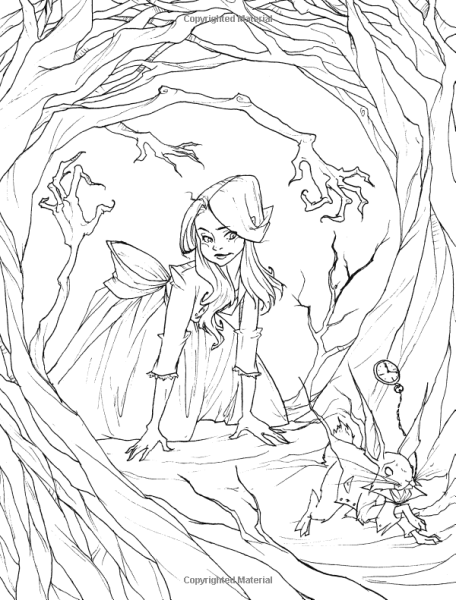 Alices Wonderfilled раскраска