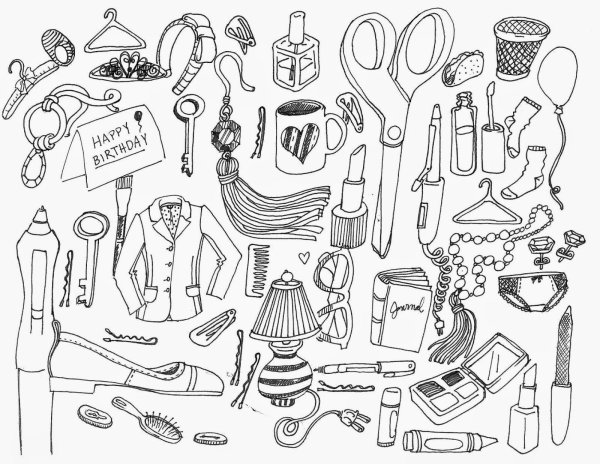 Раскраска косметика