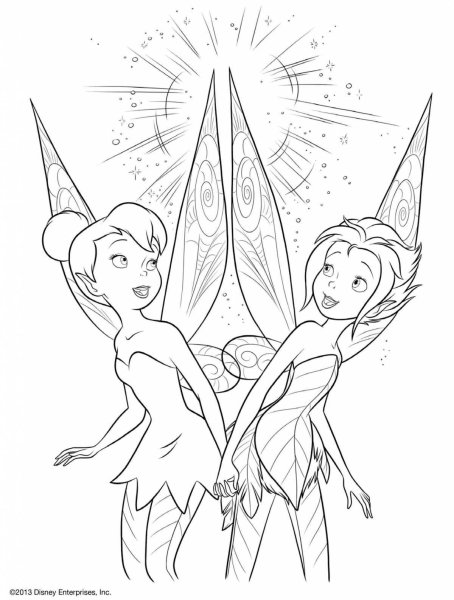 Феи раскраска Дисней Динь