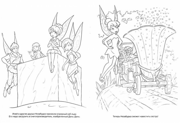 Раскраска феи тайна зимнего леса