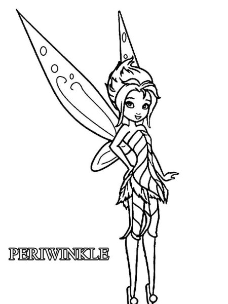 Раскраски феи Дисней видия