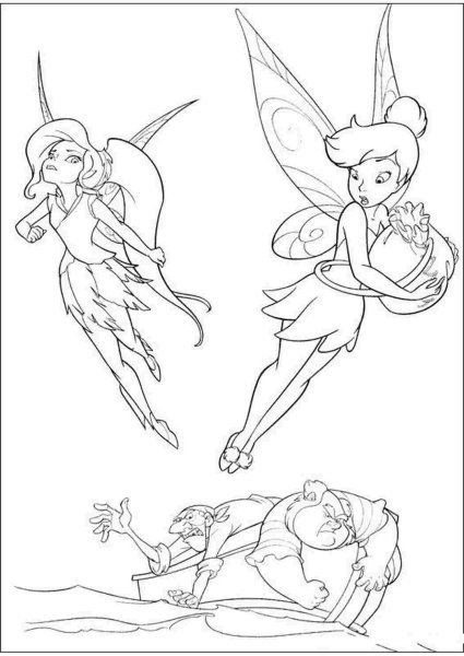 Раскраски феи Дисней видия