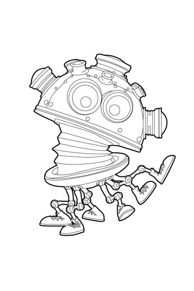 Разукрашки кот Гром и заколдованный дом