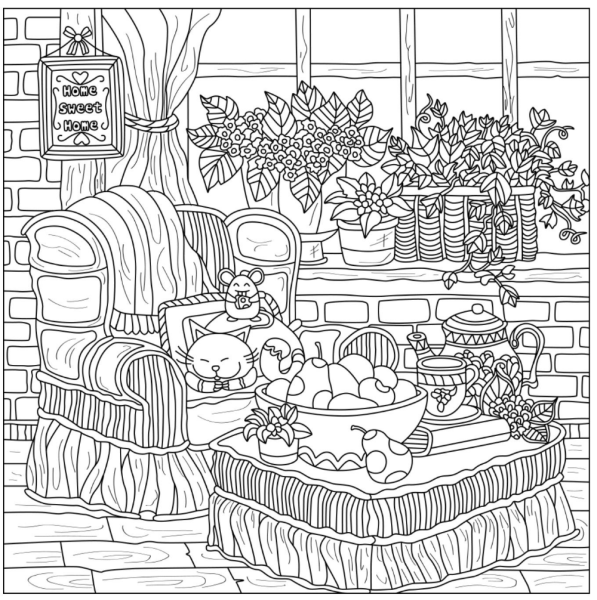 Уютные раскраски