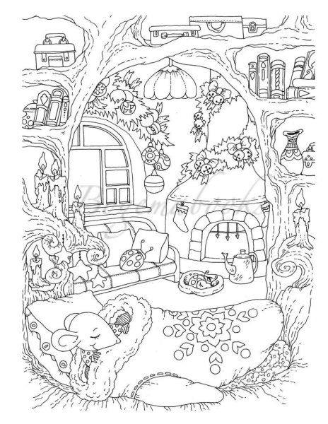 Уютные ДОМИКИДОМИКИ раскраски