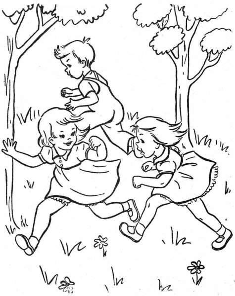 Раскраска игра в ПРЯТКИ