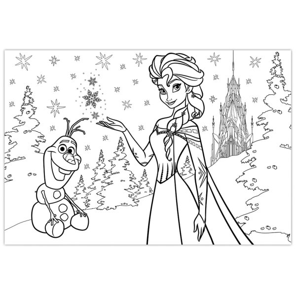 Новогодние раскраски Холодное сердце