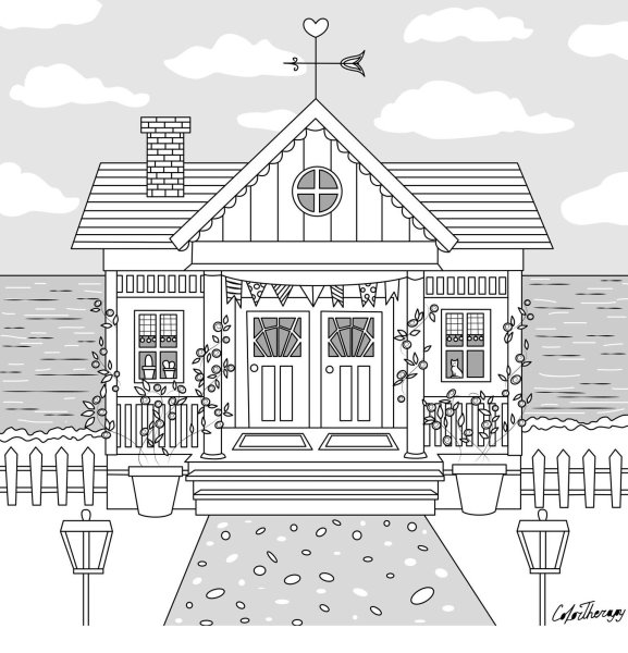 Дом мечты раскраска