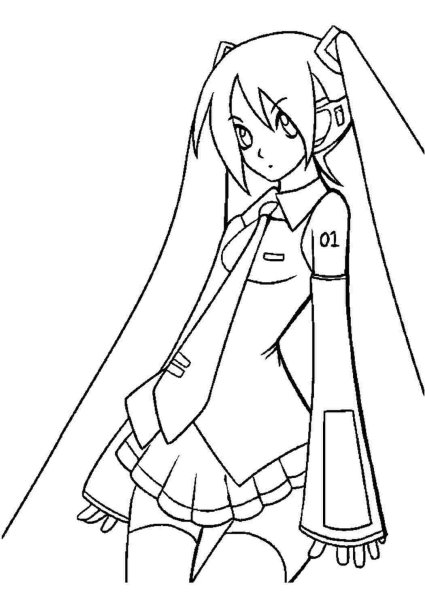 Аниме для раскрашивания