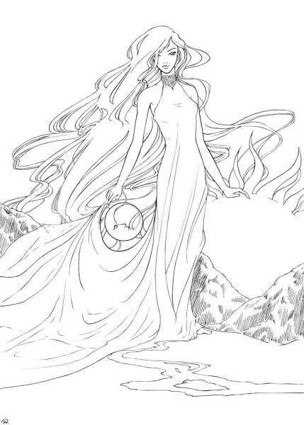 Раскраски аниме фэнтези