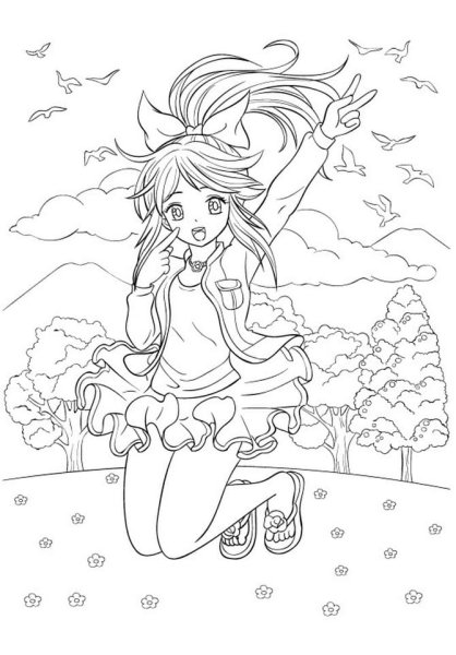 Раскраски аниме