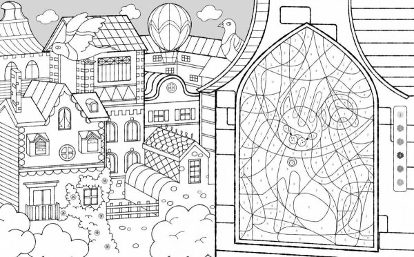 Раскраска "город"