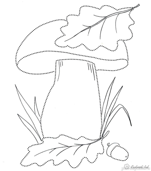 Осенняя раскраска