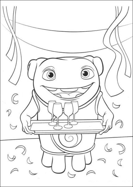 Раскраски дом мультфильм