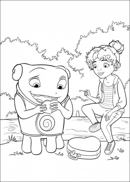 Раскраски дом мультфильм