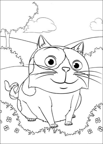 Раскраска мультик дом