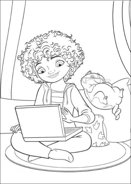 Раскраска мультик дом